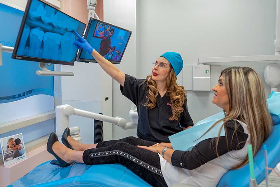 Dental professionals providing care